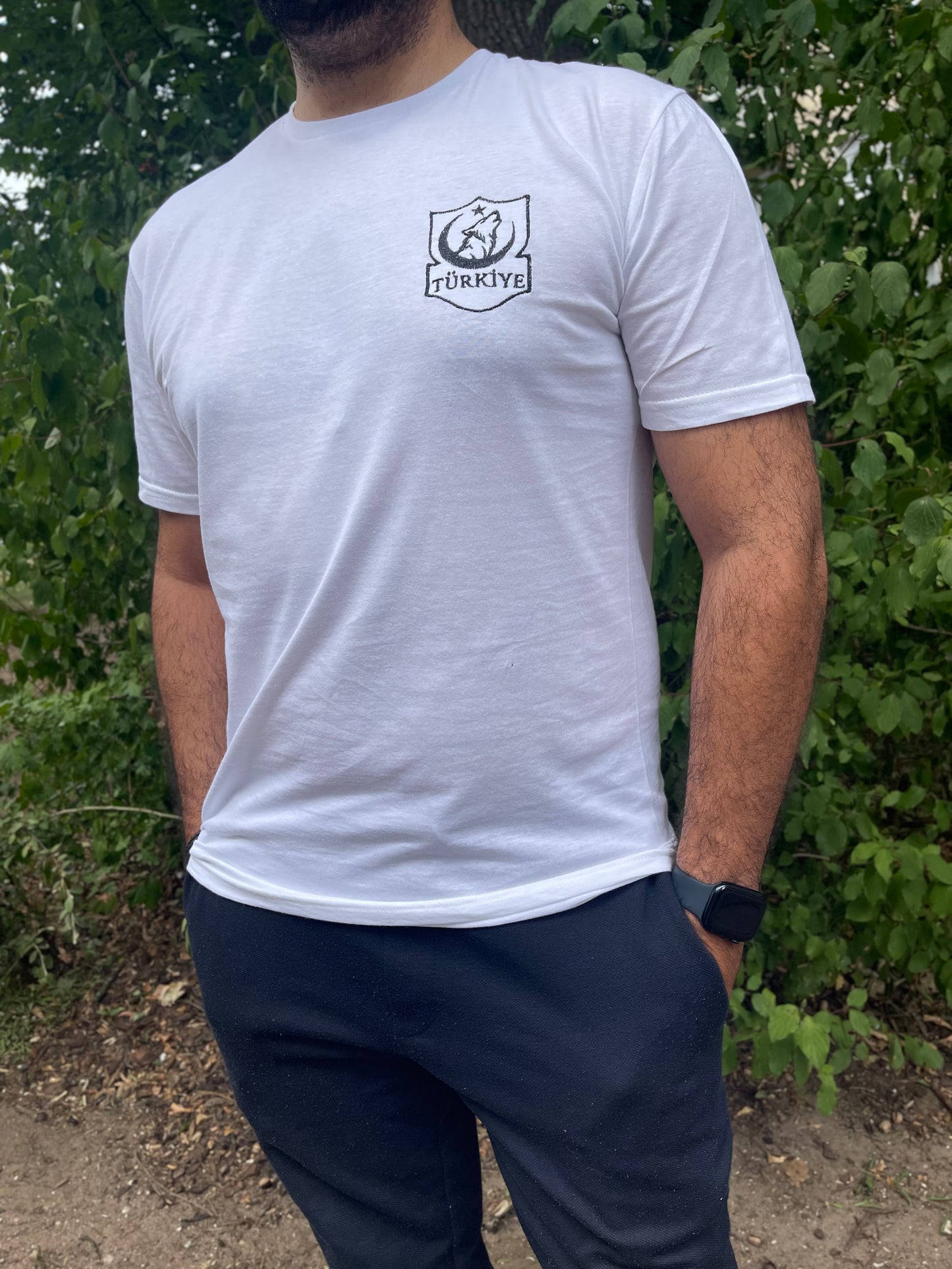 Türkiye T-Shirt mit gesticktem Wolf-Logo