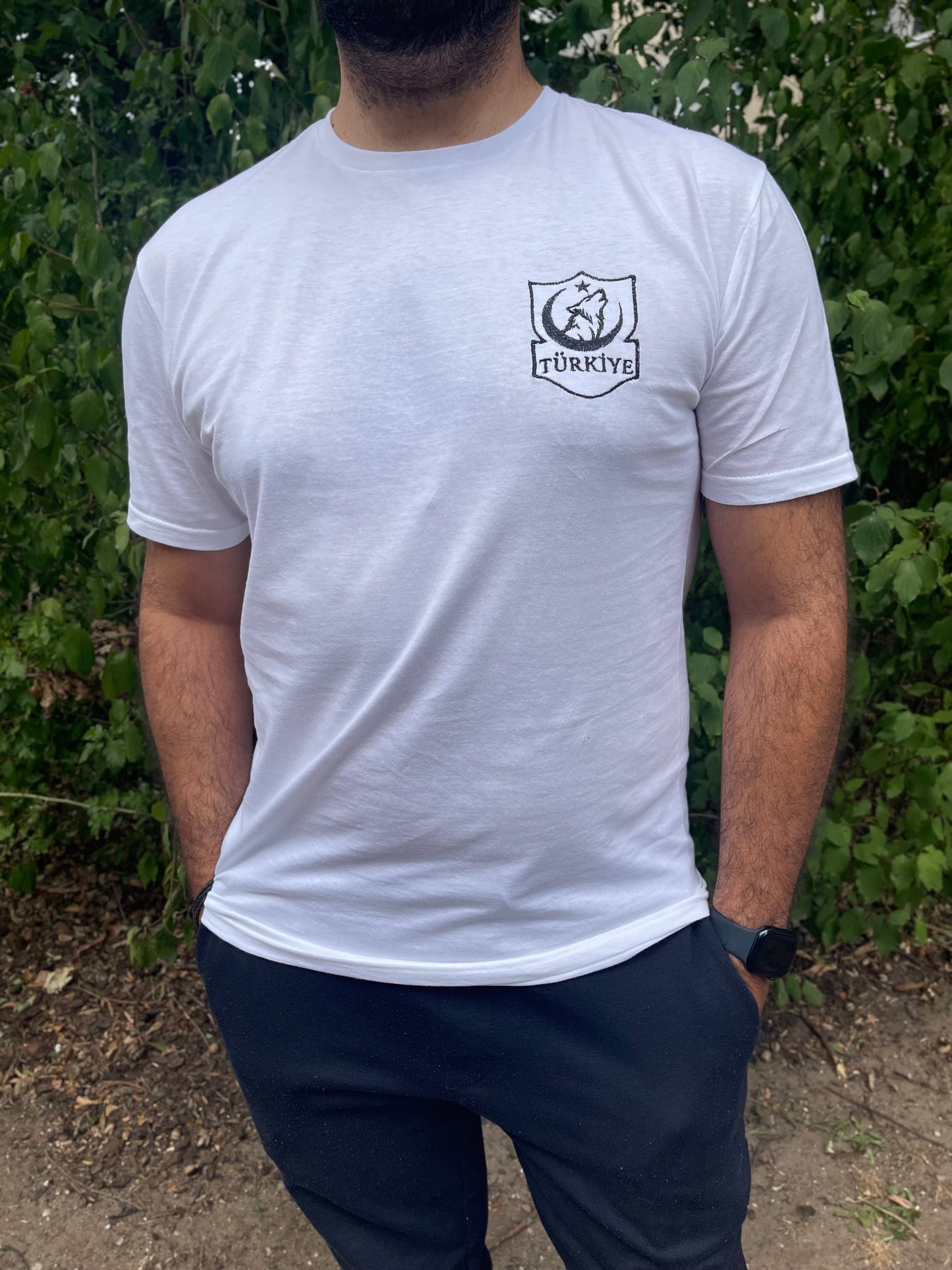 Türkiye T-Shirt mit gesticktem Wolf-Logo
