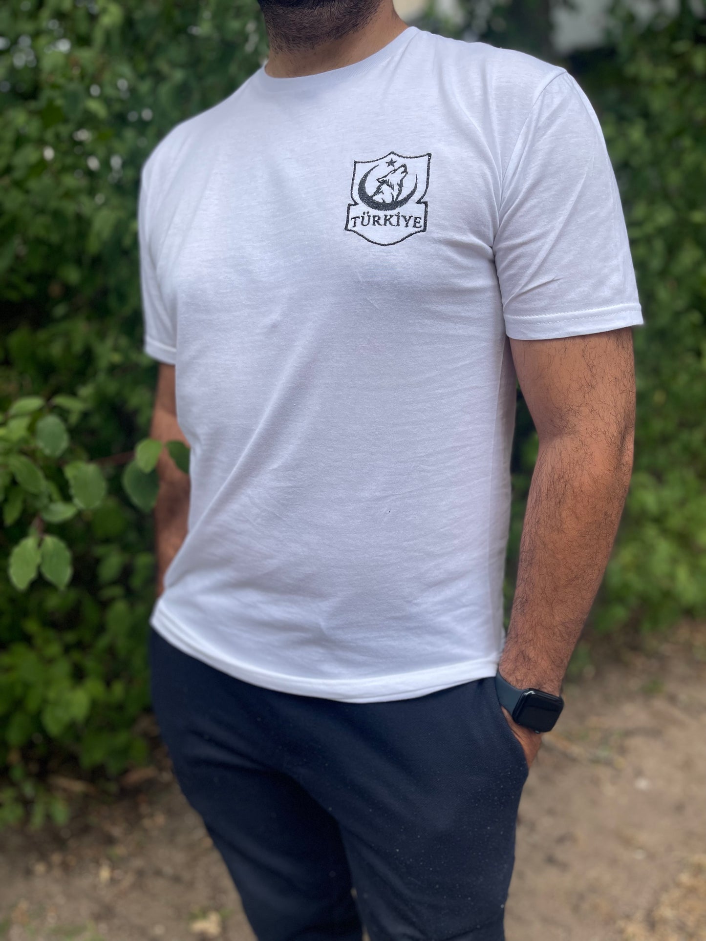 Türkiye T-Shirt mit gesticktem Wolf-Logo